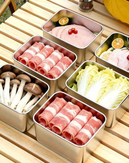 Stainless steel fresh-keeping box, sealed and fresh-keeping