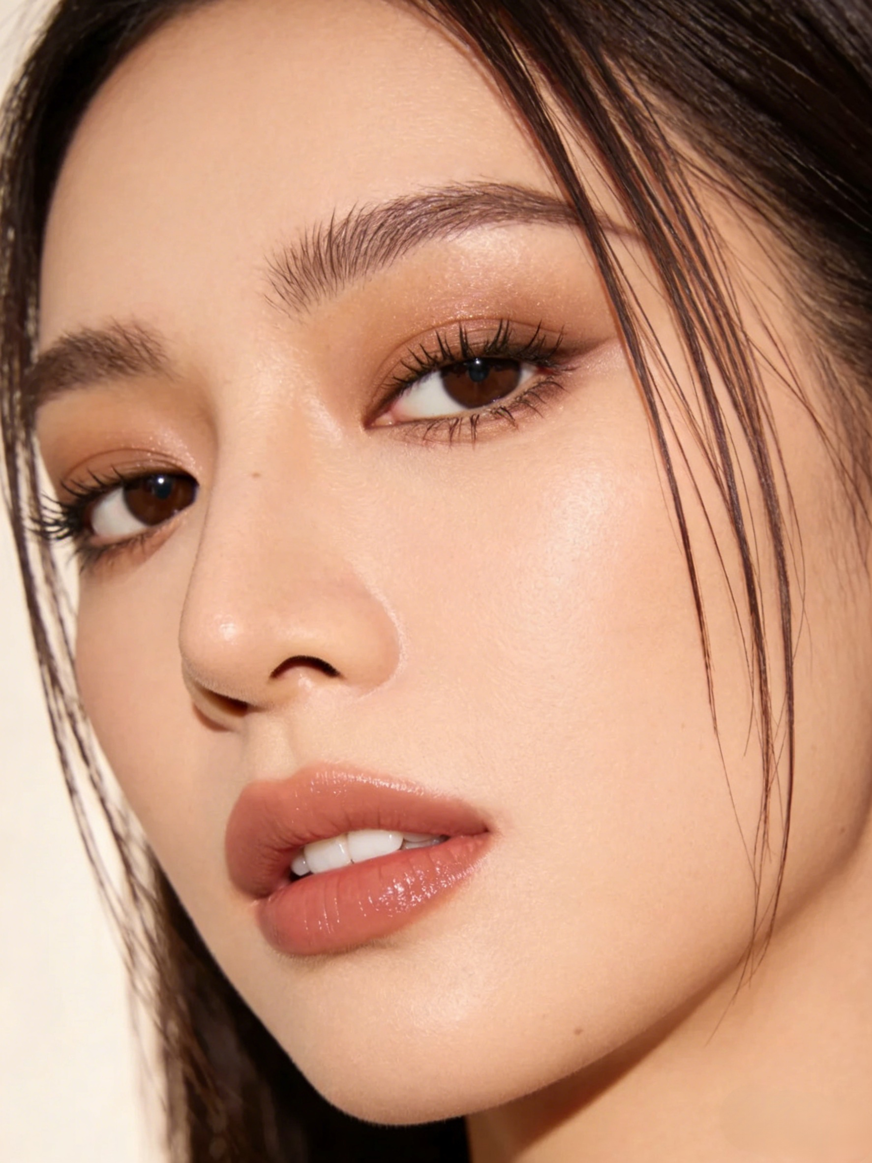 Lazy eyeshadow stick three colors one touch matte earth color concealer light makeup three in one wa