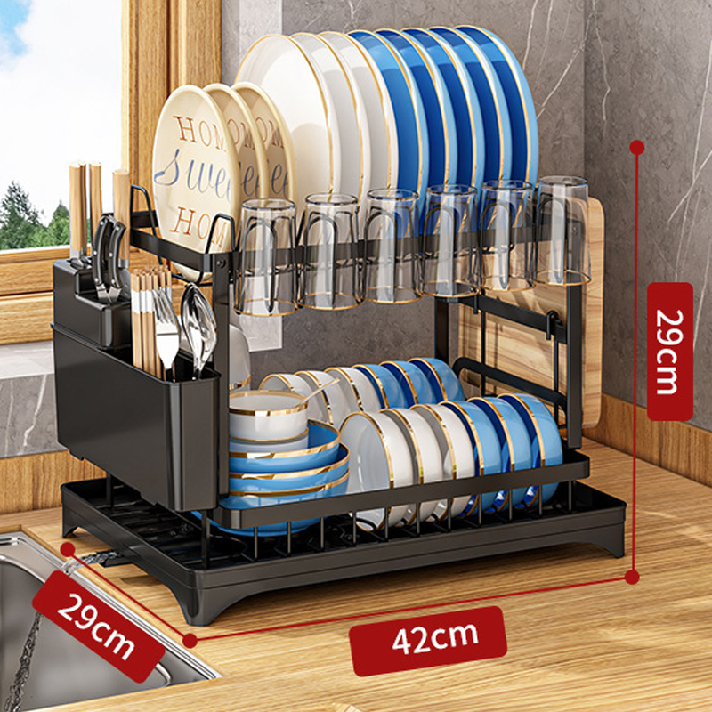 Multifunctional dish drain rack