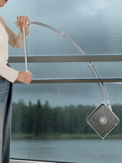 【High-rise exterior window cleaning】Centering window cleaning machine