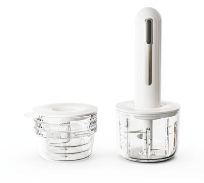 [4 Bowls, 2 Cuts, 6-Second Quick Chop] Mini Kitchen Cooker