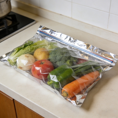 Aluminum foil fresh-keeping bag