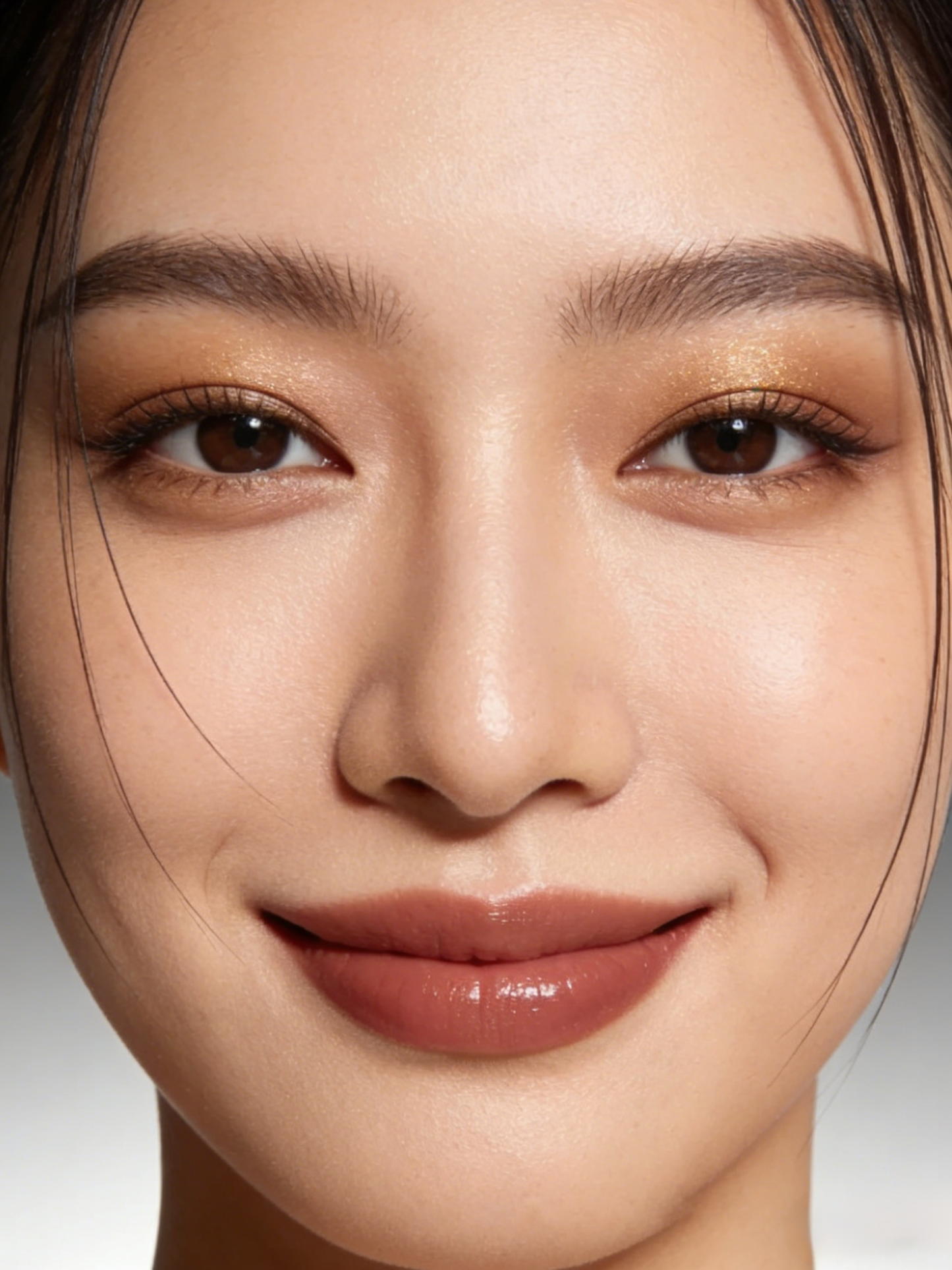 Lazy eyeshadow stick three colors one touch matte earth color concealer light makeup three in one wa