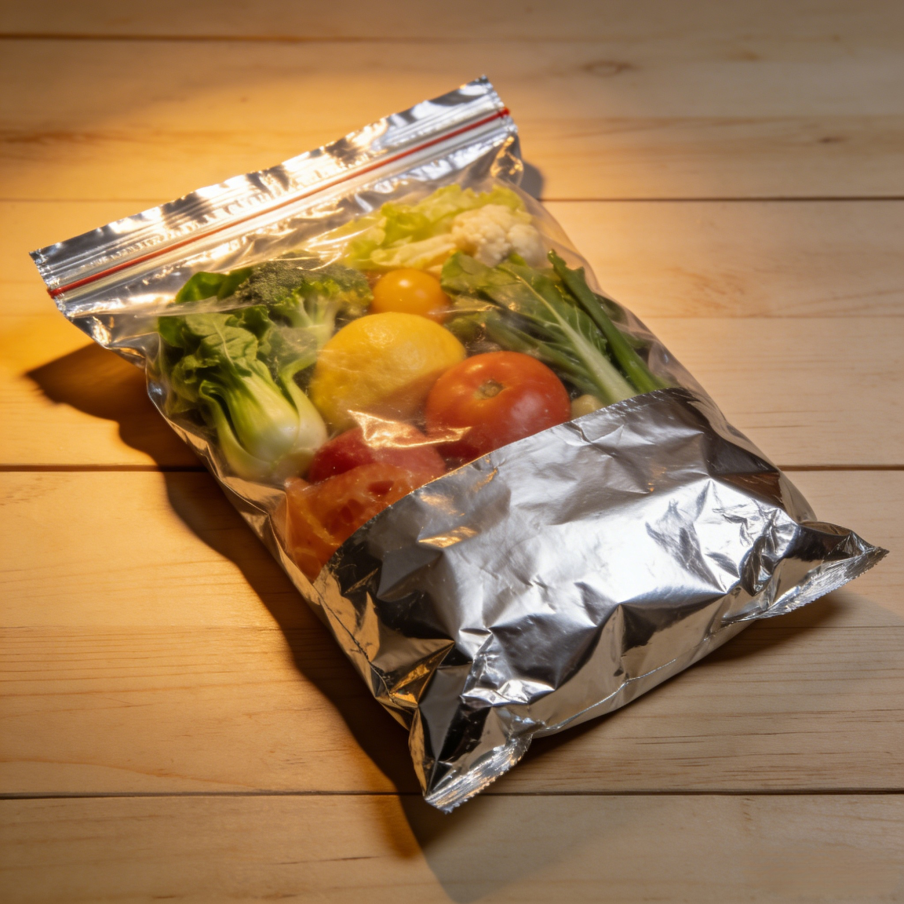 Aluminum foil fresh-keeping bag