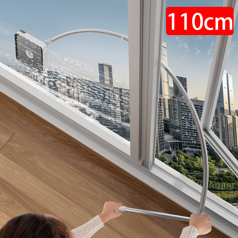 【High-rise exterior window cleaning】Centering window cleaning machine