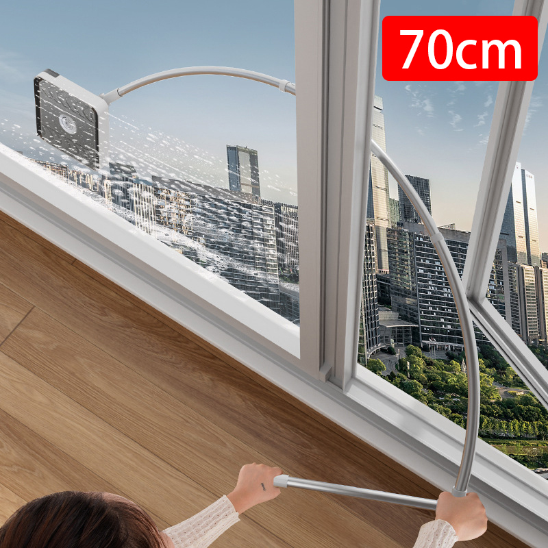 【High-rise exterior window cleaning】Centering window cleaning machine