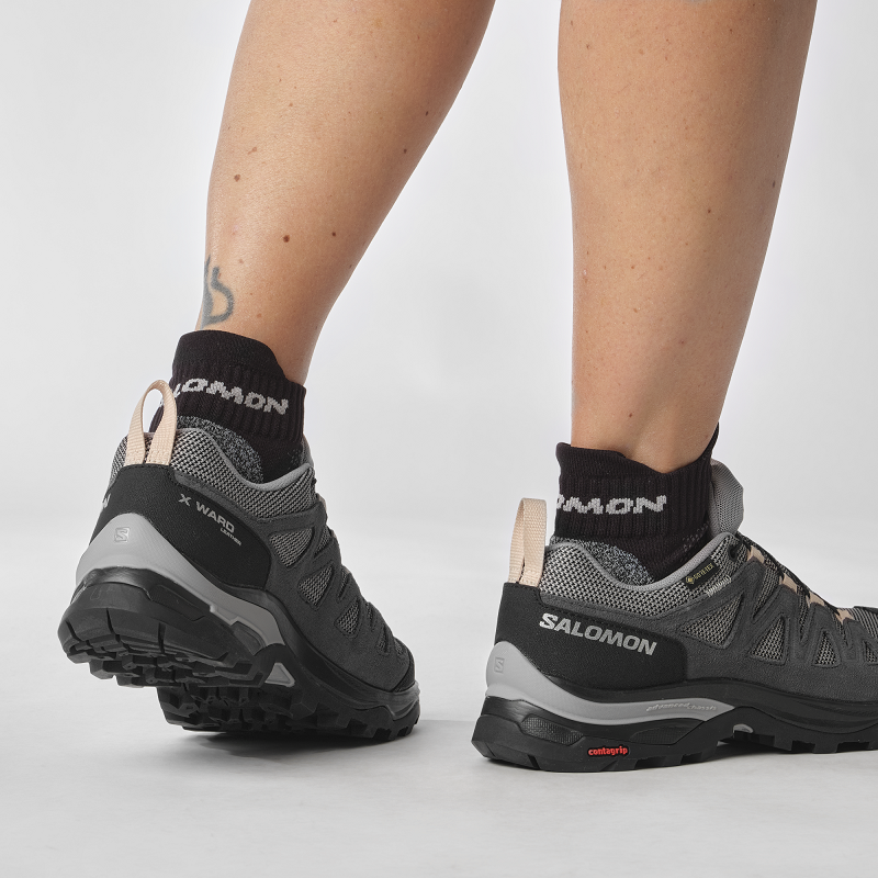 中古】salomon X WARD LEATHER GTX サイズ26cm 471823 ブラック