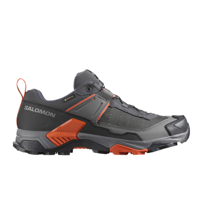 X ULTRA 5 GORE-TEX Men's Hiking Shoes in Asphalt / Castlerock / Burnt Ochre
