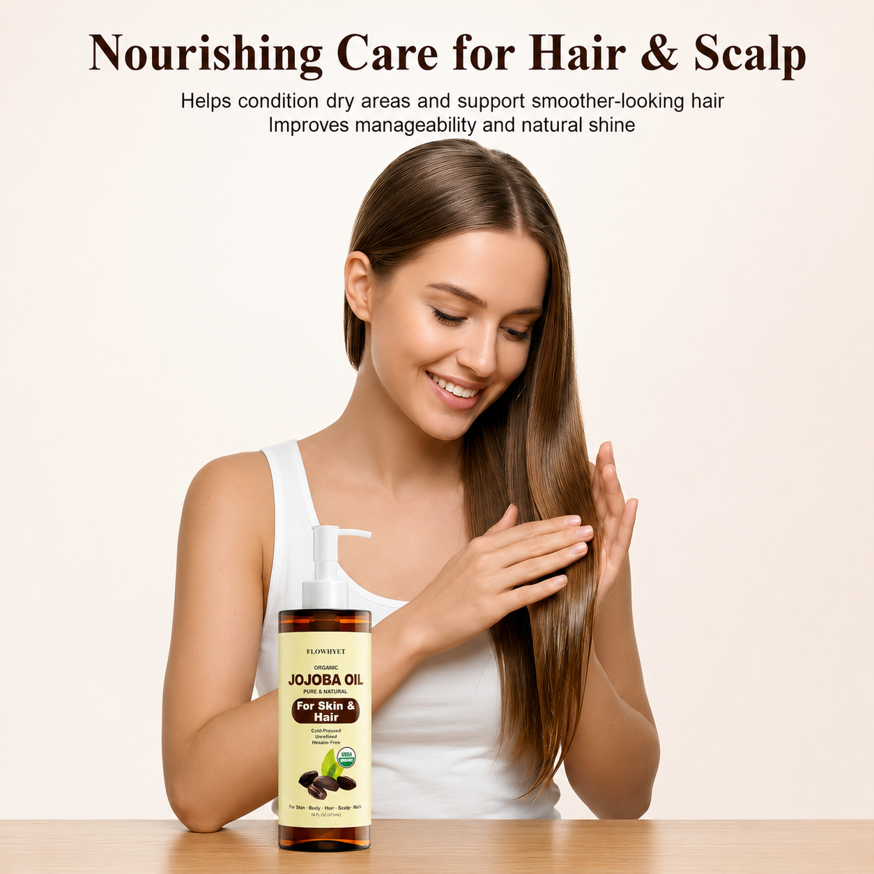 USDA Organic Fractionated MCT Coconut Oil for Skin, 2 x 16 Fl Oz