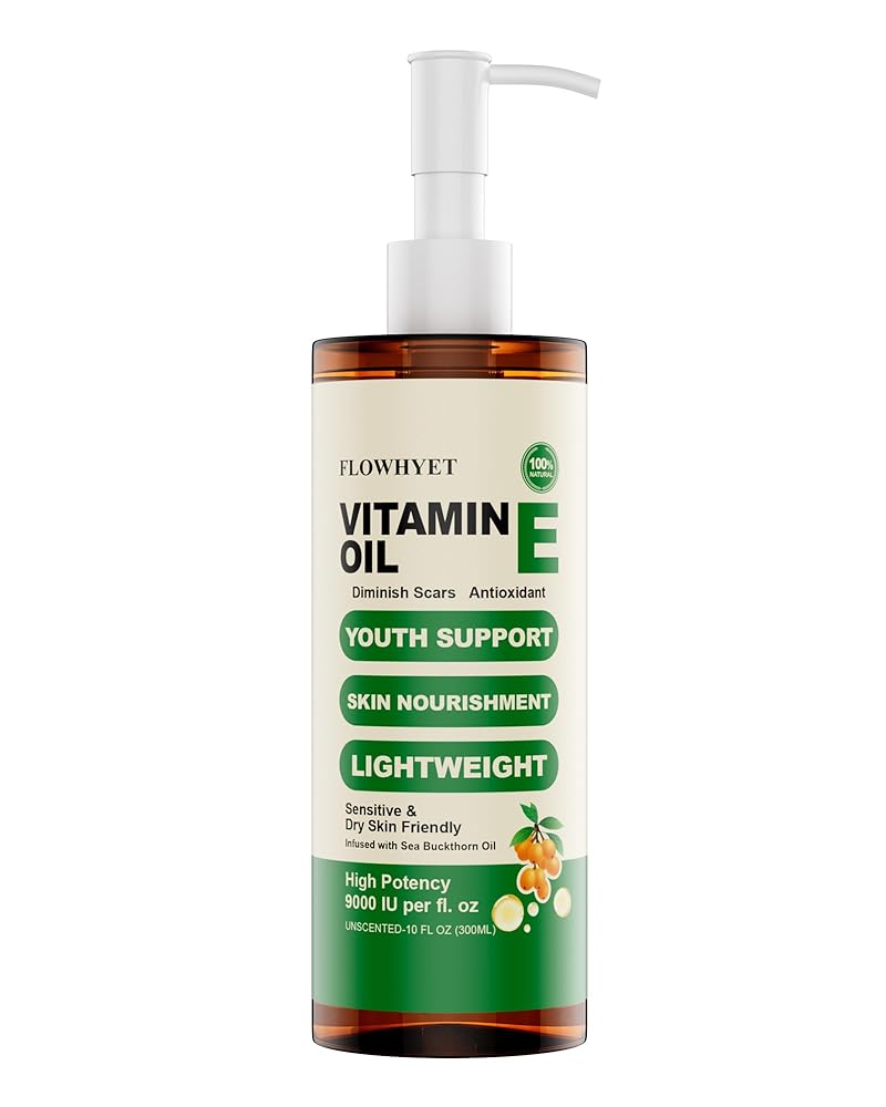 16 Floz Organic Vitamin E Oil For Skin Scars - Unscented 500mL