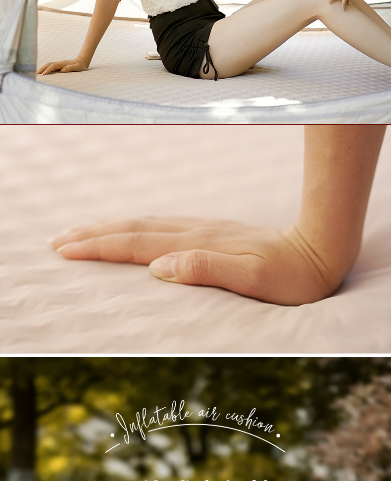  Product camouflage Can Be Spliced Self Inflating Cushion Air Mattress Camping Mat With Pillow
