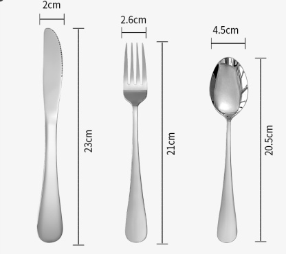 Stainless Steel Outdoor Camping Cutlery Set - Portable 10-Piece Travel Kit with Knife, Fork, Spoon & Pouch 