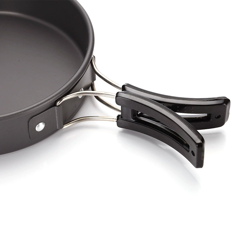Lightweight 1-2 Person Camping Pot Set – Non-Stick, Portable Cookware with Folding Handle & Eco-Friendly Design