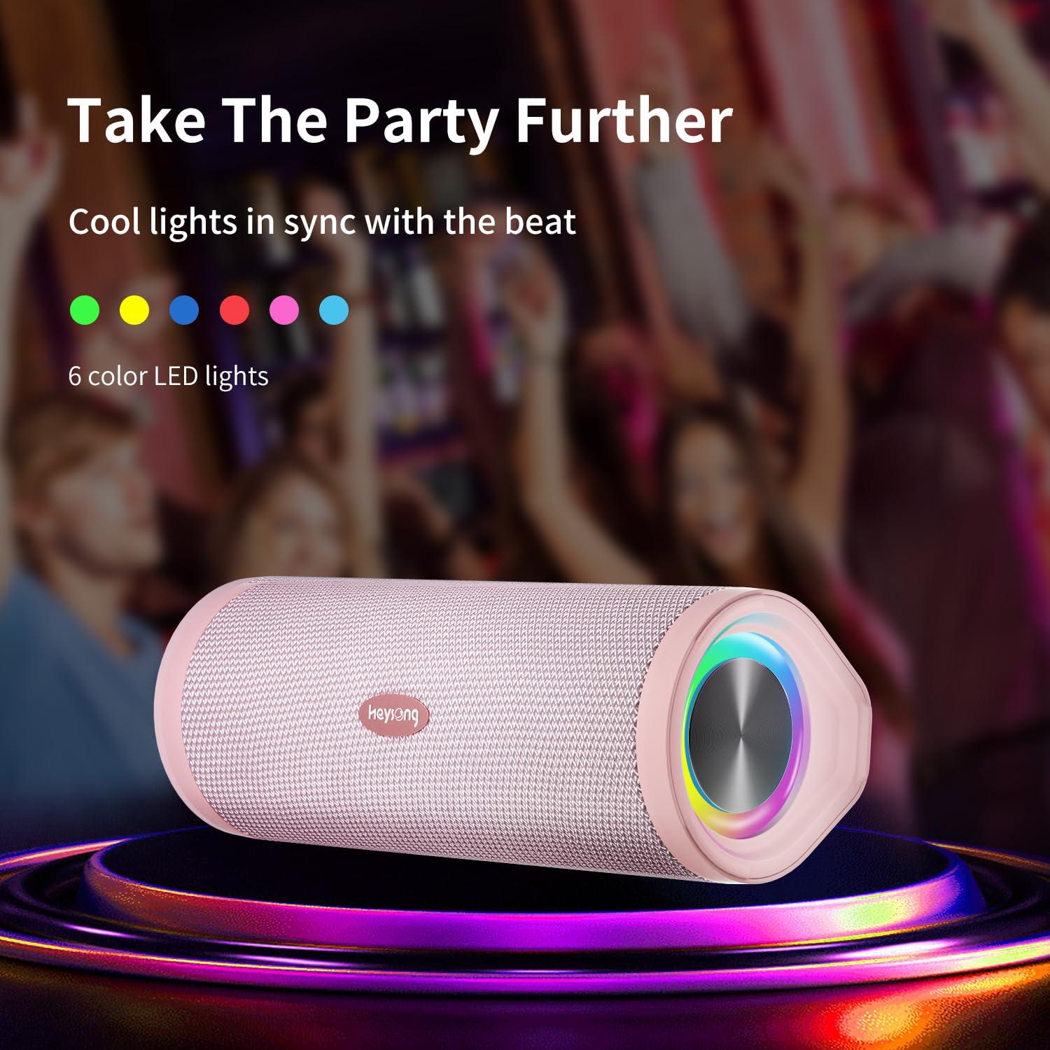 Portable Bluetooth Speaker with IPX7 Waterproof Rating and Enhanced Bass for All-Weather Performance - Audio, Smartphone