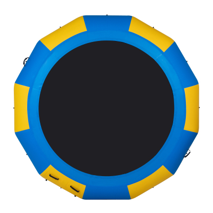 10ft Water Trampoline , Inflatable Floating Trampoline for Lake with Handles，Electric Pump and Ladder