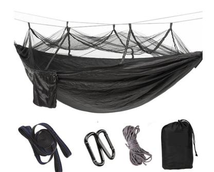 1-2 Person Outdoor Mosquito Net Parachute Hammock Camping Hanging Sleeping Bed Swing Portable  Double  Chair Hamac Army Green