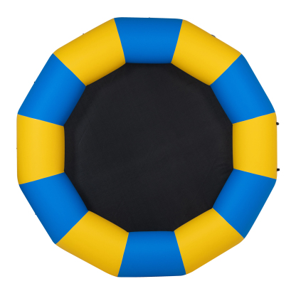 10ft Water Trampoline , Inflatable Floating Trampoline for Lake with Handles，Electric Pump and Ladder