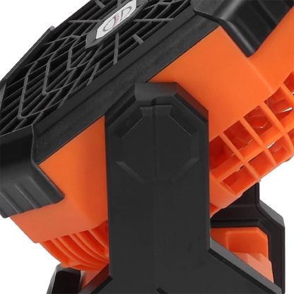 Rechargeable Camping Fan with LED Light - Long Battery Life Outdoor USB Desk Fan