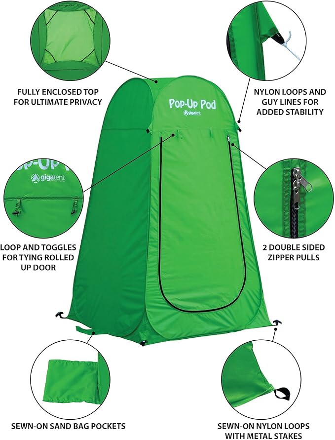 Pop Up Pod Changing Room Privacy Shower Tent,Instant Portable Outdoor Rain Shelter,Camp Toilet
