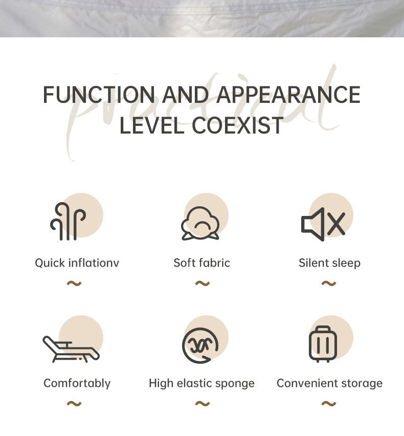  Product camouflage Can Be Spliced Self Inflating Cushion Air Mattress Camping Mat With Pillow