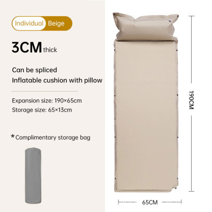  Product camouflage Can Be Spliced Self Inflating Cushion Air Mattress Camping Mat With Pillow