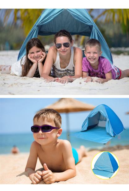 Pop Up Beach Tent for 1-2 Adults Waterproof Sun Shelters for Family Camping, Beach, Fishing, Picnic