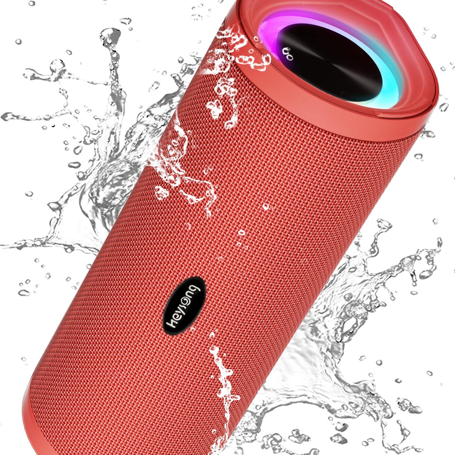 Portable Bluetooth Speaker with IPX7 Waterproof Rating and Enhanced Bass for All-Weather Performance - Audio, Smartphone