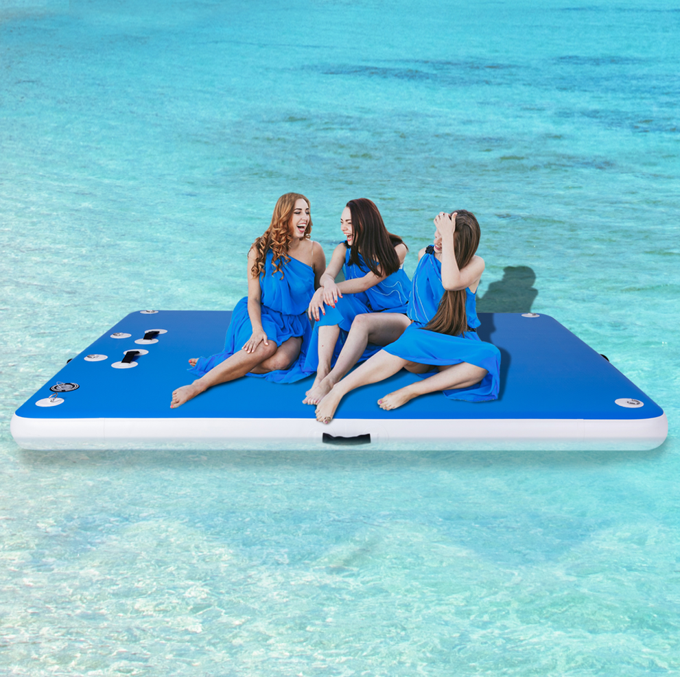 Portable Inflatable Floating Dock for Relaxation