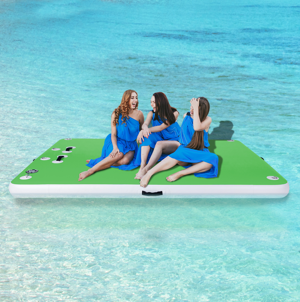 Portable Inflatable Floating Dock for Relaxation