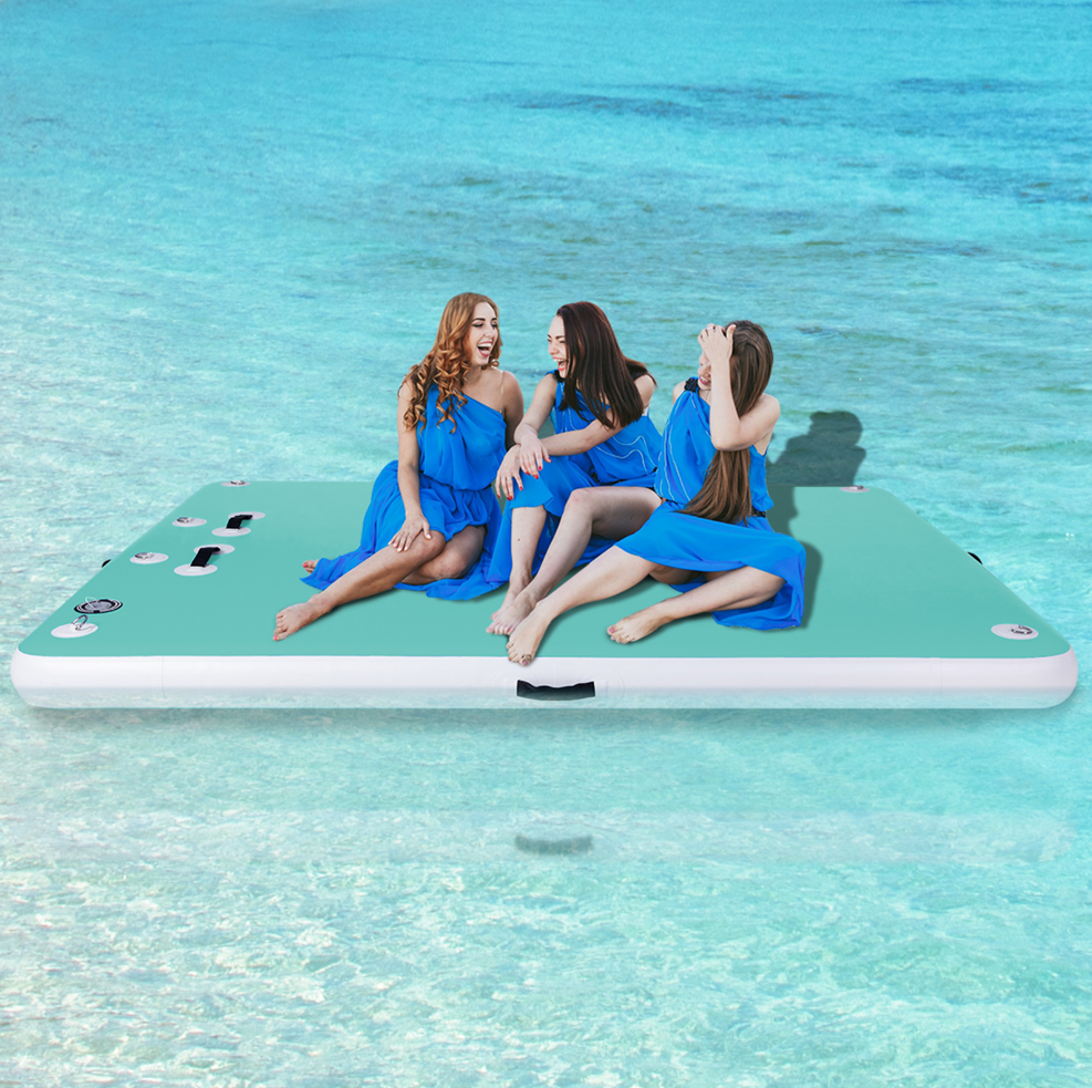 Portable Inflatable Floating Dock for Relaxation