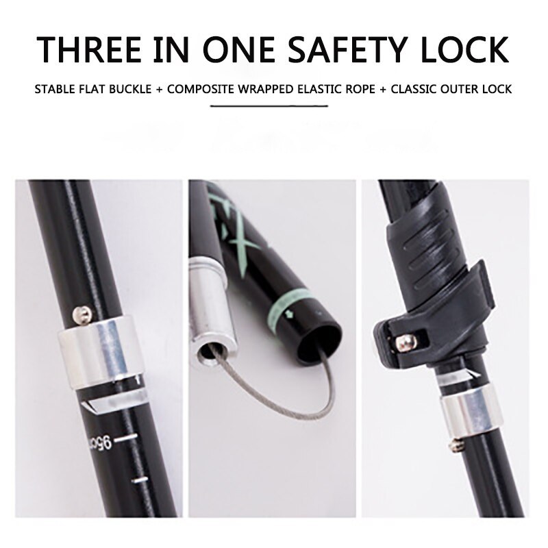 Alpine stick aluminum alloy folding ultra light and ultra short telescopic outdoor hand stick walking mountain with 5 poles