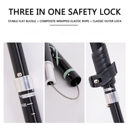 Alpine stick aluminum alloy folding ultra light and ultra short telescopic outdoor hand stick walking mountain with 5 poles