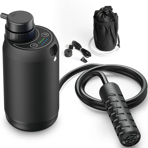 Portable Water Purifier with Dual Filter Cartridge for Outdoor Survival Camping