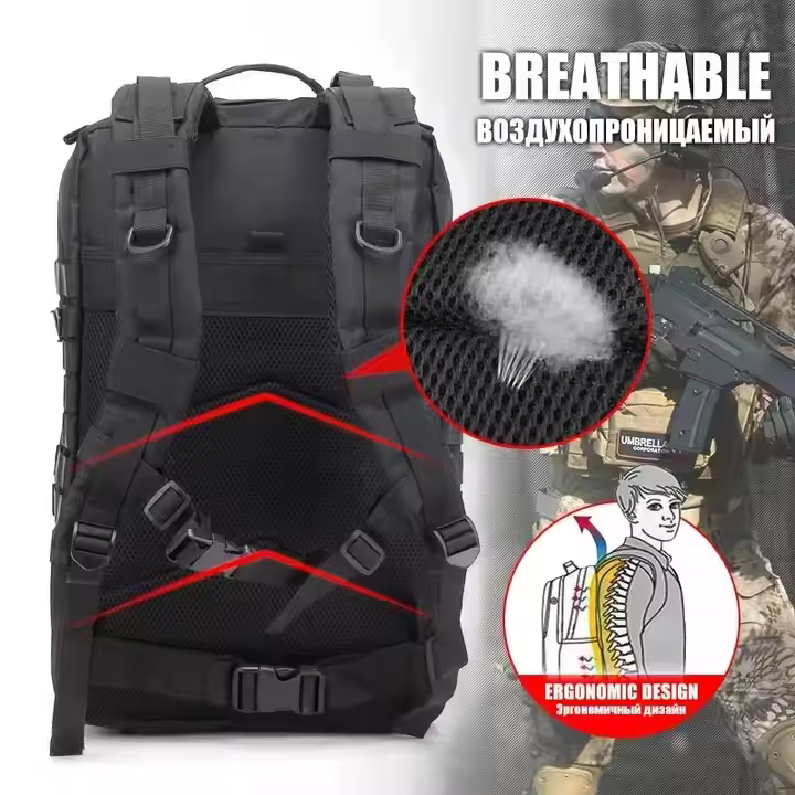 30L/50L Men Women Hiking Camping Rucksacks 900D Nylon Waterproof Bags Outdoor Trekking Hunting Tactical Backpack