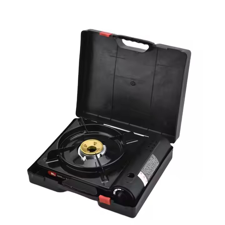 HIX Mini Outdoor Big Windbreak Ring Camping Stove Cooking Gas Stove Blue Flame Portable Butane Gas Cassette Stove