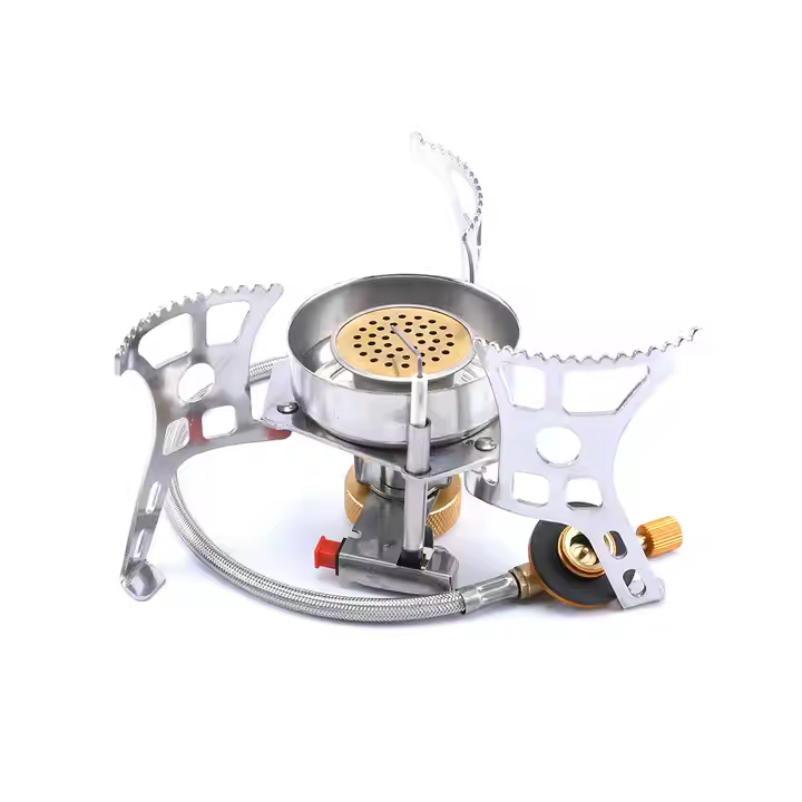 3900W Windproof Camping Gas Stove Portable Backpacking Stove with Piezo Ignition for Outdoor Camping Hiking and Picnic