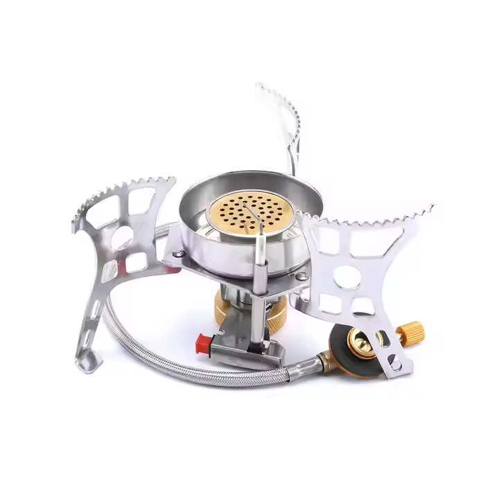 3900W Windproof Camping Gas Stove Portable Backpacking Stove with Piezo Ignition for Outdoor Camping Hiking and Picnic