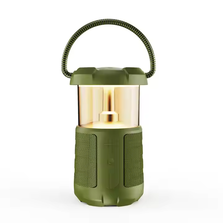 New LED Flame Lamp Portable Speakers Light Bluetooth Party Light Stereo Flickering Night Light Outdoor Camping Stereo Speaker