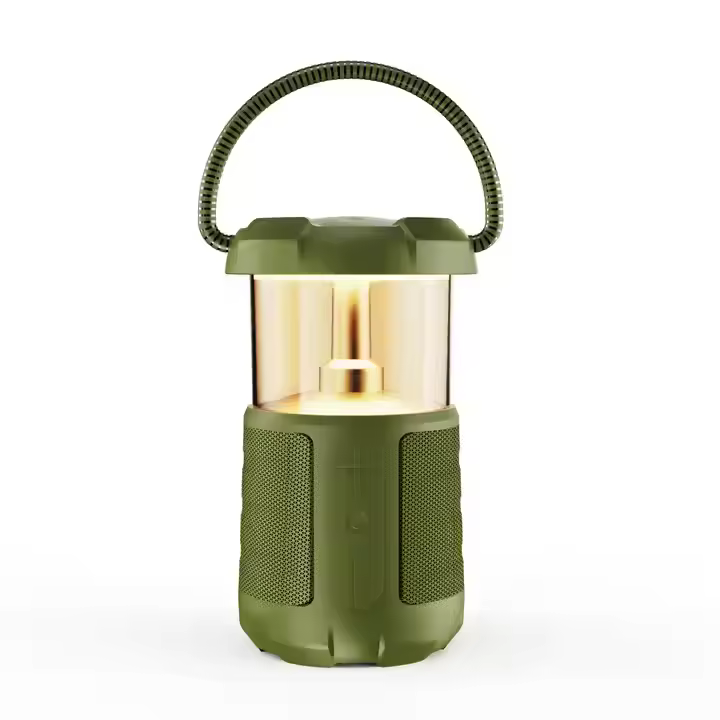 New LED Flame Lamp Portable Speakers Light Bluetooth Party Light Stereo Flickering Night Light Outdoor Camping Stereo Speaker