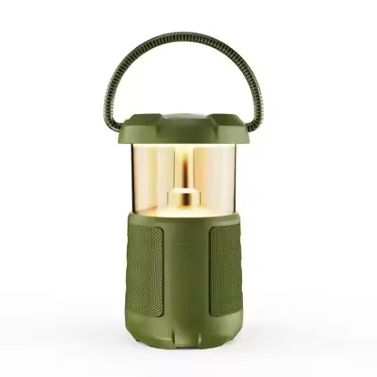 New LED Flame Lamp Portable Speakers Light Bluetooth Party Light Stereo Flickering Night Light Outdoor Camping Stereo Speaker