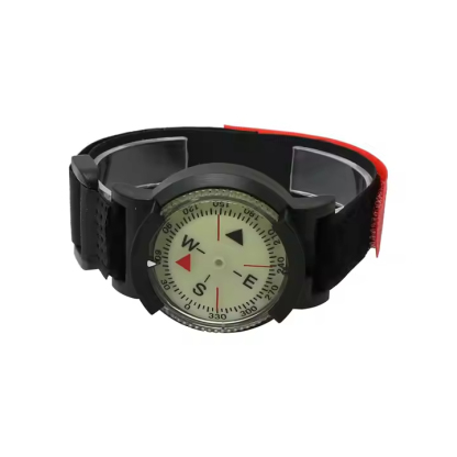 Strong Magnetic Luminous Watch Strap Compass Bracelet - Mini Survival Diving Compass for Outdoor Hiking & Camping