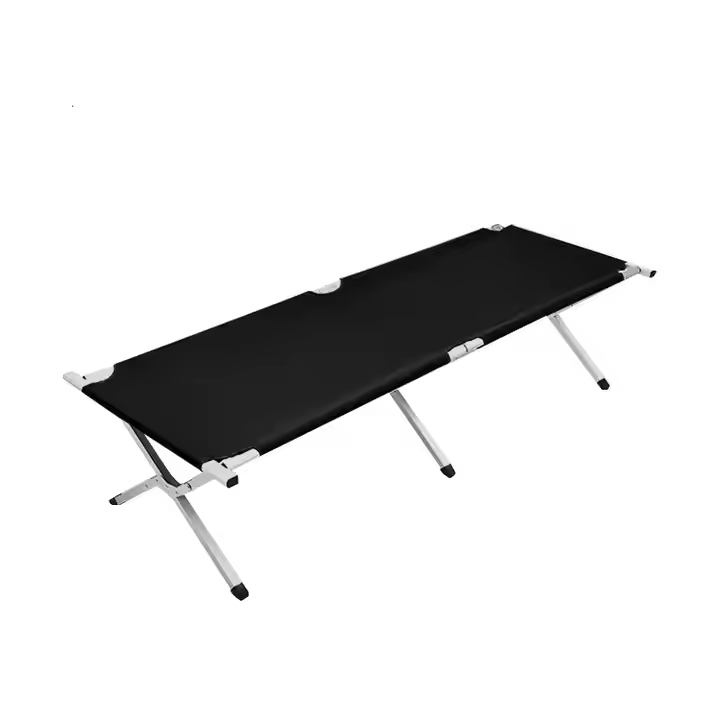 Lightweight Aluminum Frame Camping Cot Bed Modern Portable Ultralight Foldable Cot for Outdoor Hospital & Gym Use