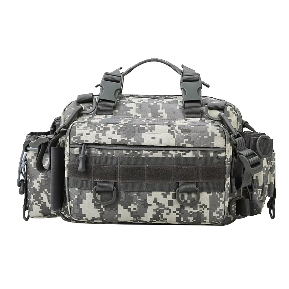 Outdoor Tactics 3P Assault Bag MOLEE Camouflage Hunting Crossbody Bag Waterproof Durable Single Shoulder Fishing Gear Bag