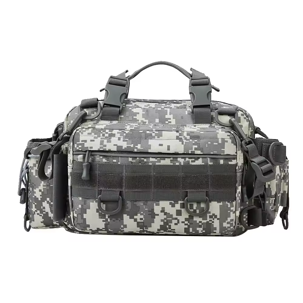 Outdoor Tactics 3P Assault Bag MOLEE Camouflage Hunting Crossbody Bag Waterproof Durable Single Shoulder Fishing Gear Bag