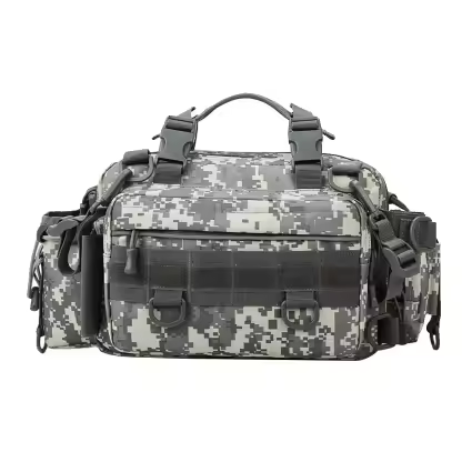 Outdoor Tactics 3P Assault Bag MOLEE Camouflage Hunting Crossbody Bag Waterproof Durable Single Shoulder Fishing Gear Bag