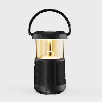 New LED Flame Lamp Portable Speakers Light Bluetooth Party Light Stereo Flickering Night Light Outdoor Camping Stereo Speaker