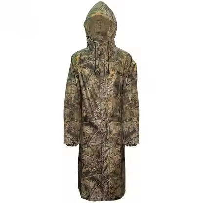 Long Sleeve Waterproof Raincoats Breathable Camouflage Motorcycle Poncho Tactical Camping Hiking Hunting Gear Rainwear