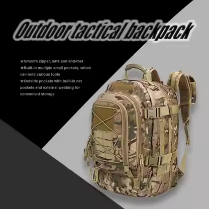 Outdoor Tactics MOLLE Assault Backpack Multi-functional 35L Waterproof Travel Bag Expandable Camping Hunting Gear Bag