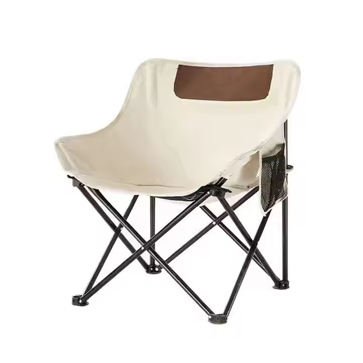 Jetshark Portable Folding Backrest Leisure Folding Moon Chair Home Outdoor Camping