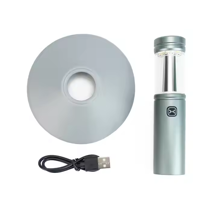 Outdoor 3-in-1 Portable Camping Light With Magnet Hook Dual Light Source Camp Atmosphere Strong Light Emergency Flashlight